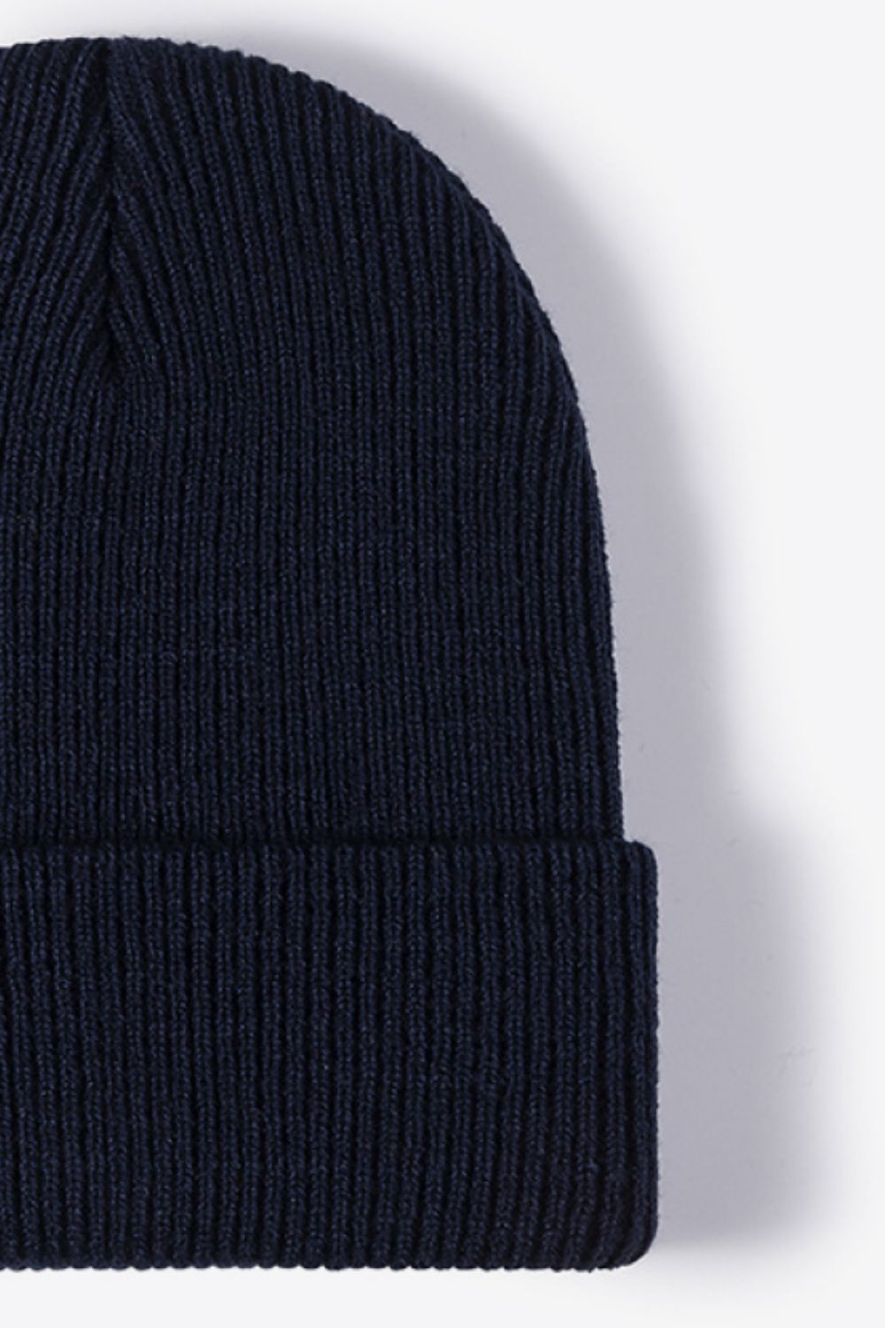 Unisex Khaki Warm Winter Knit Beanie soft material close-up photo 19