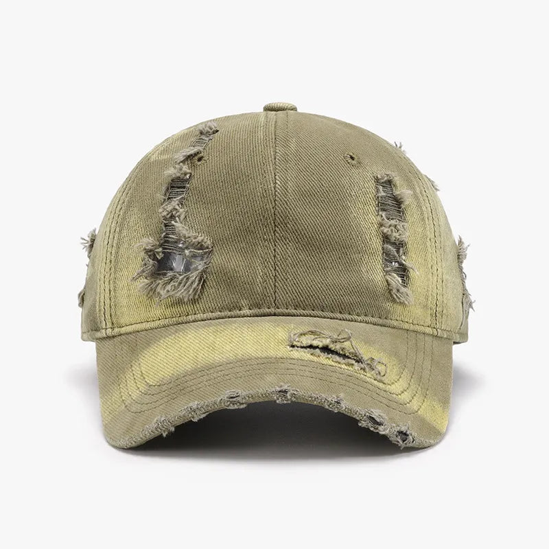 Distressed cotton cap color variation product view