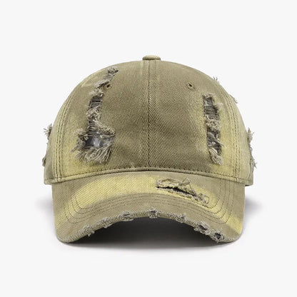 Distressed cotton cap color variation product view