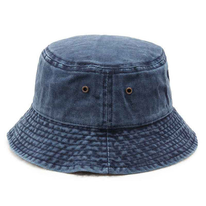 Unisex Vintage Washed Cotton Bucket Hat