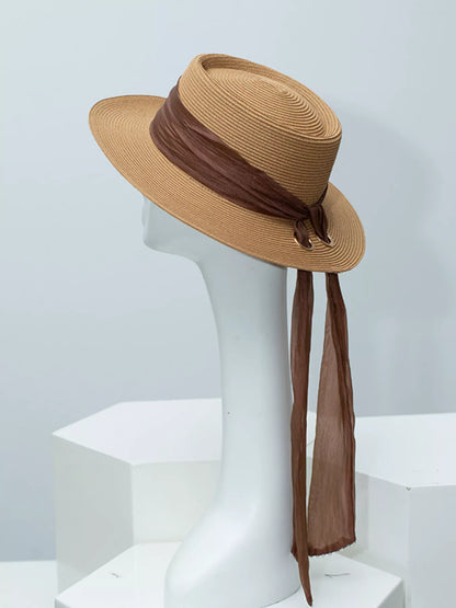 Ribbon Accent Straw Sun Hat image 2