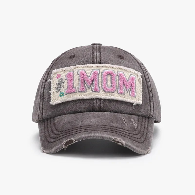 Embroidered Letter Adjustable Cotton Baseball Cap