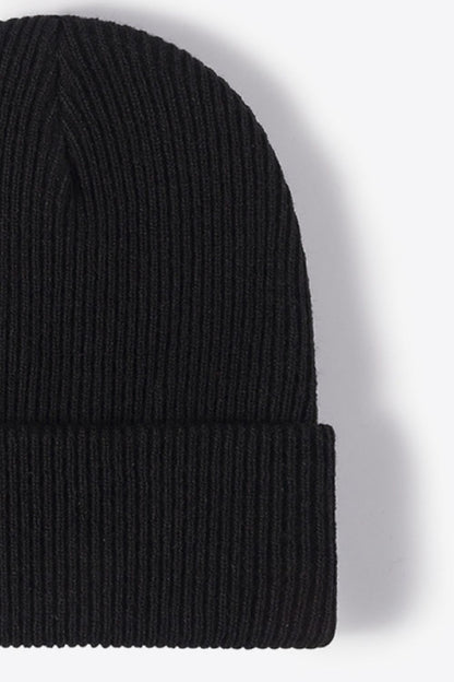 Unisex Yellow Warm Winter Knit Beanie front view photo 13