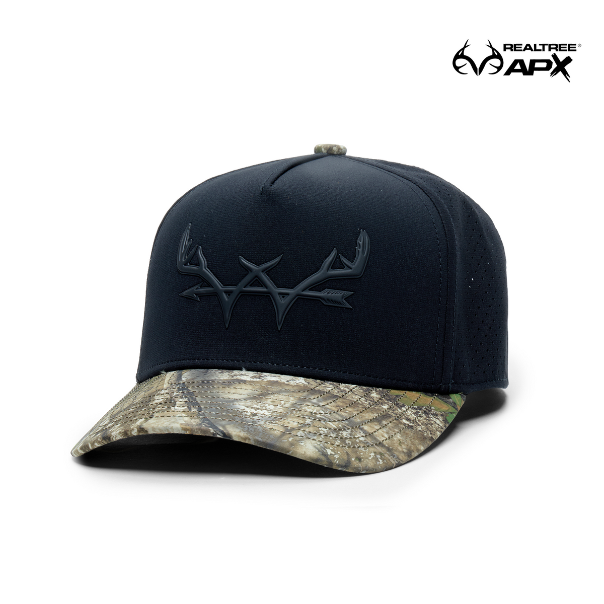 Webb Western Blackwood APX® cap, angled front showing the crown design and brim