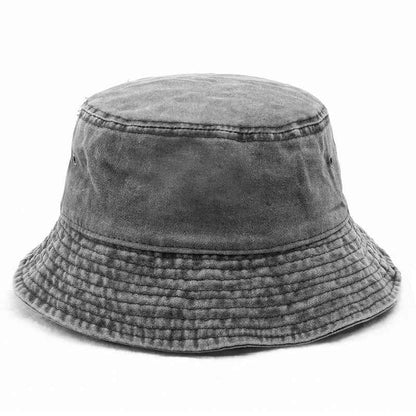 Unisex Vintage Washed Cotton Bucket Hat