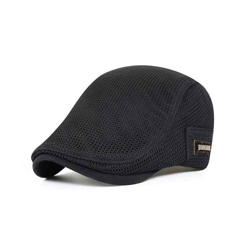 Unisex Breathable Mesh Flat Cap – Casual Ivy Hat