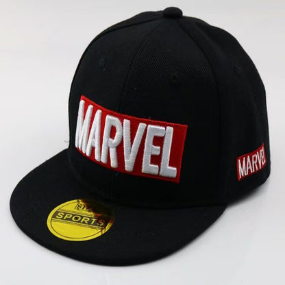 Pop-inspired embroidered snapback crown detail