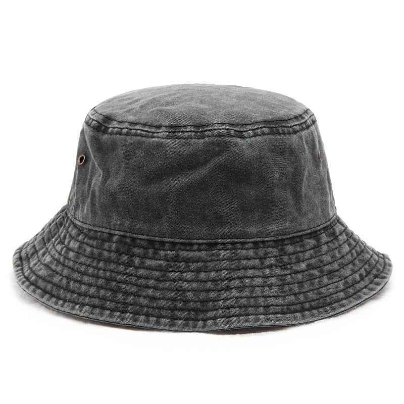 Unisex Vintage Washed Cotton Bucket Hat