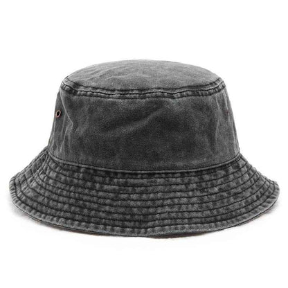 Unisex Vintage Washed Cotton Bucket Hat