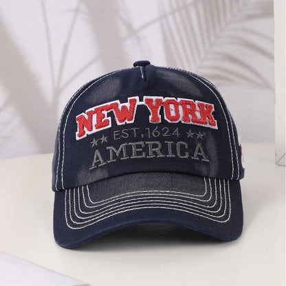 Gray vintage city cap side profile