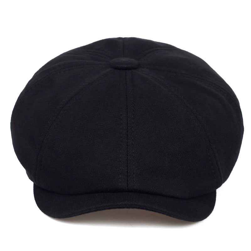 Light gray men's heritage newsboy cap