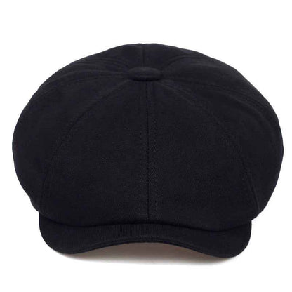 Light gray men's heritage newsboy cap