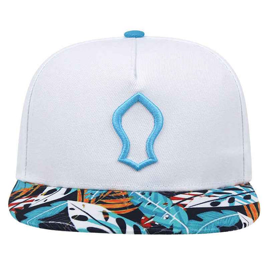 Unisex Embroidered Fashion Graffiti Flat Brim Snapback Cap