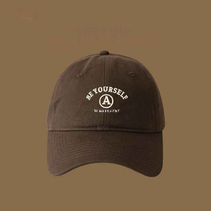 Unisex Be Yourself Embroidered Cotton Baseball Caps