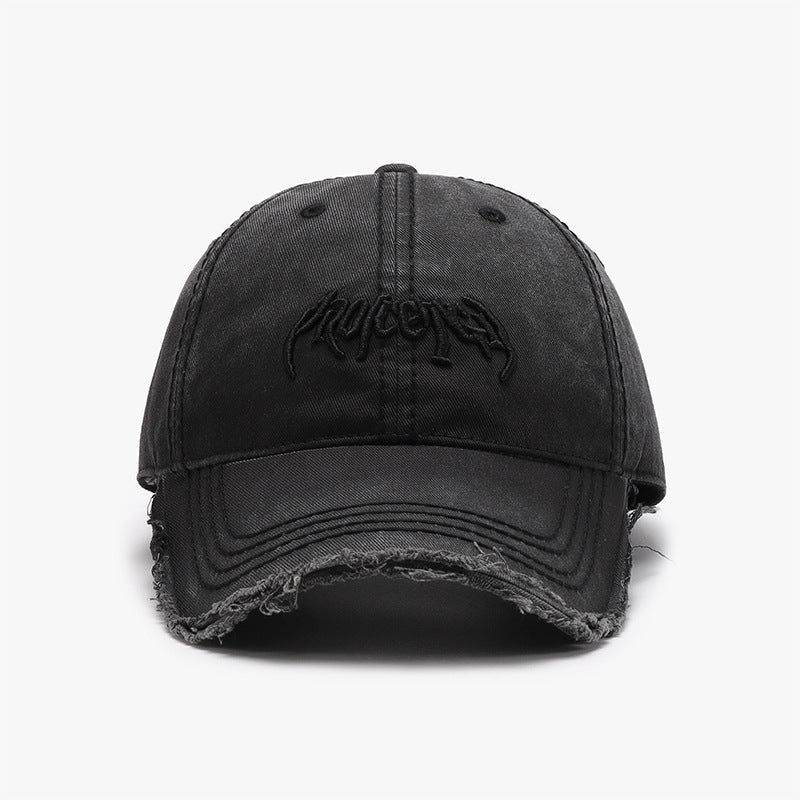 Unisex Letter Three-dimensional Embroidery Soft Top Burr Baseball Cap
