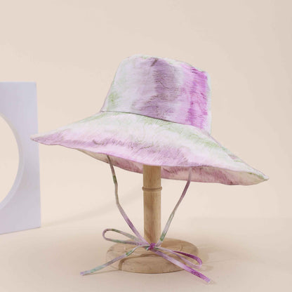 Women's Gradient Tie-Dye Wide Brim Sun Hat