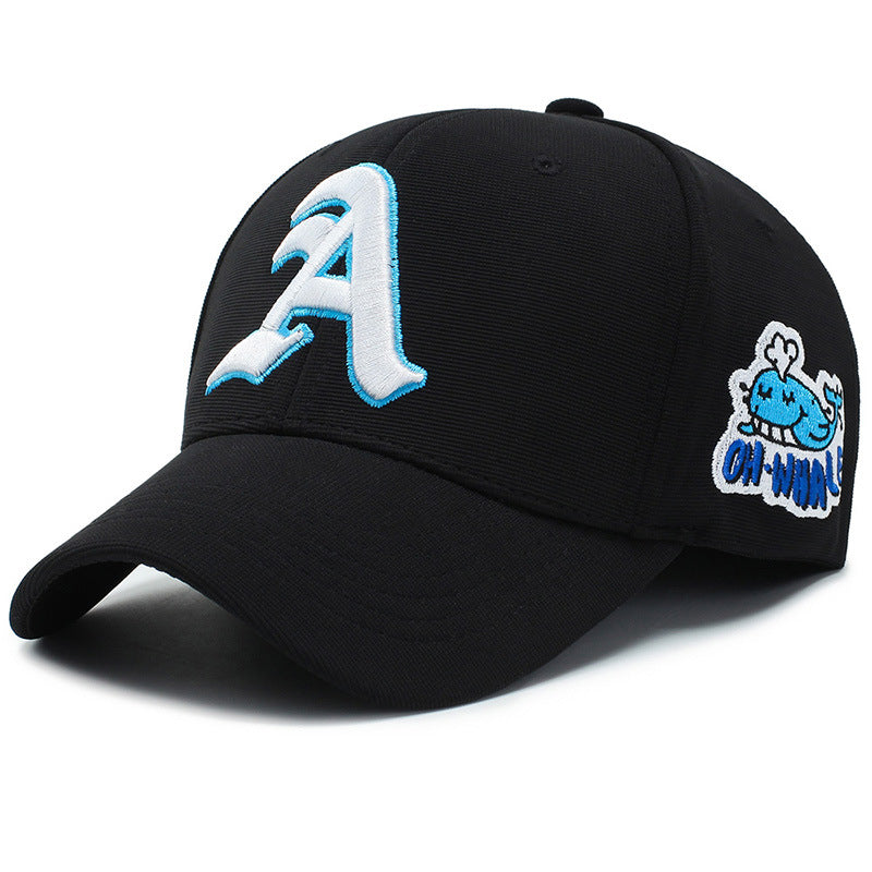 Letter A baseball cap five-color selection