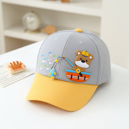 Kids teddy cap breathable woven construction
