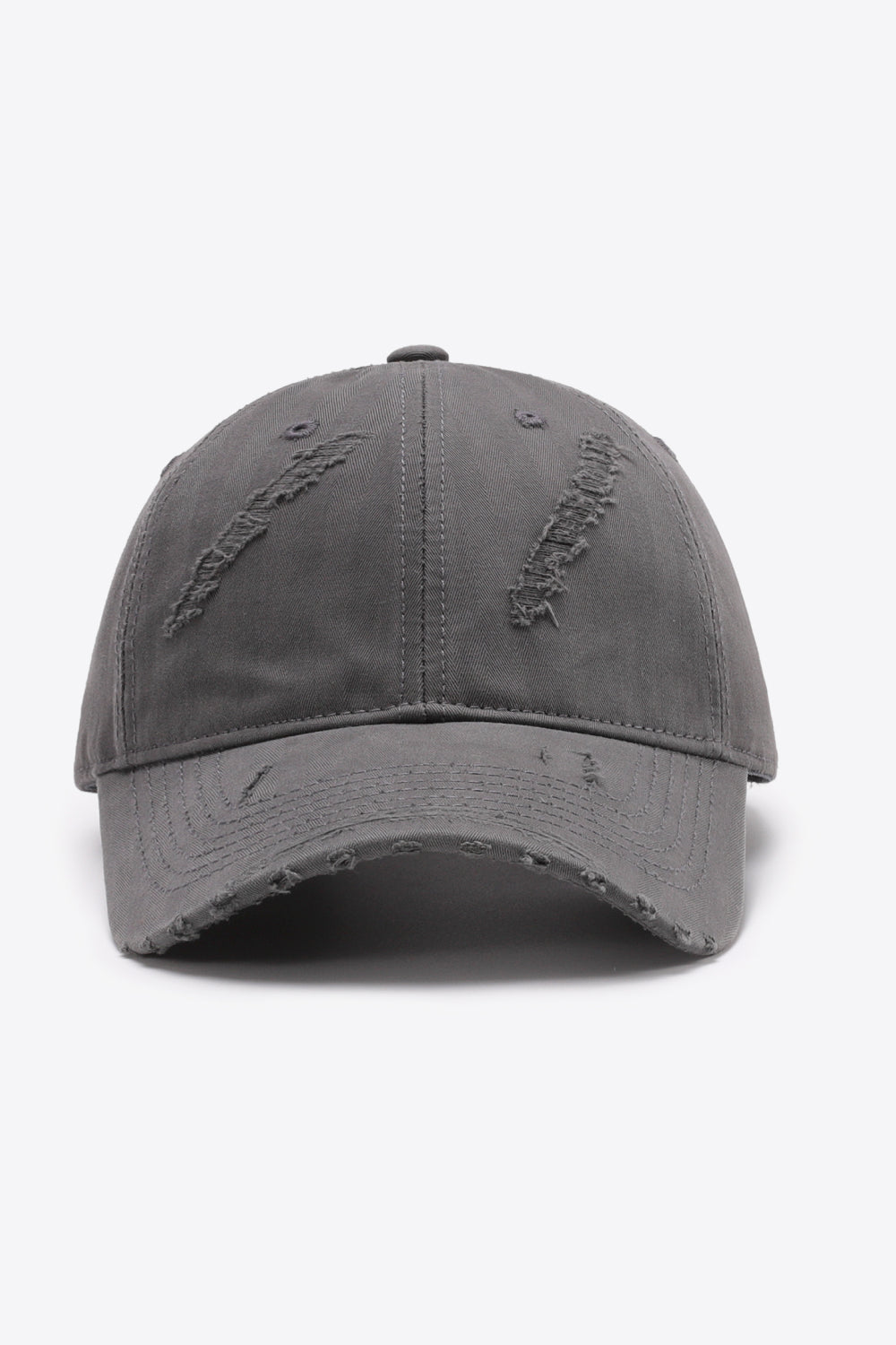 Cream adjustable baseball cap soft front view