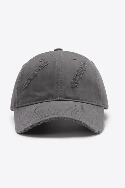 Cream adjustable baseball cap soft front view