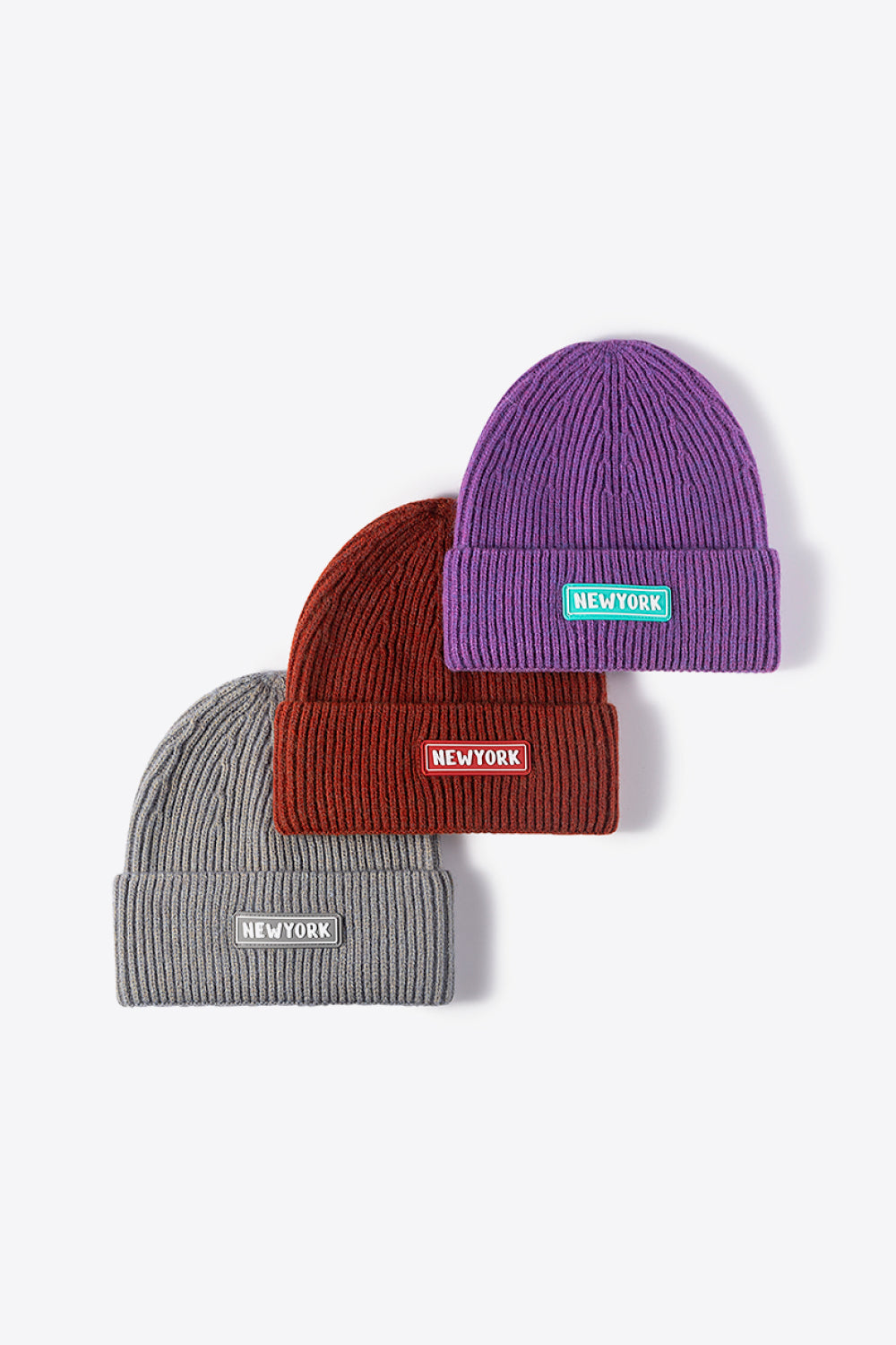 Cozy rib-knit beanie travel-ready product view