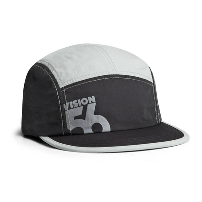 Unisex Colorblock 5 Panel Running Cap – Lightweight Sport Hat - Beige and Orange back view