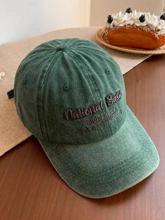 Embroidered washed baseball cap - product photo 2