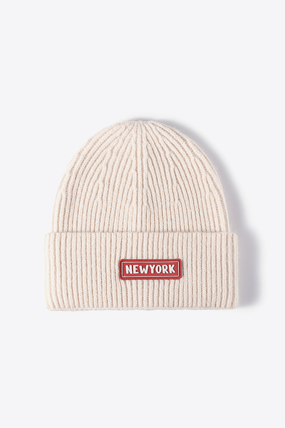 NEWYORK rib-knit beanie final product detail