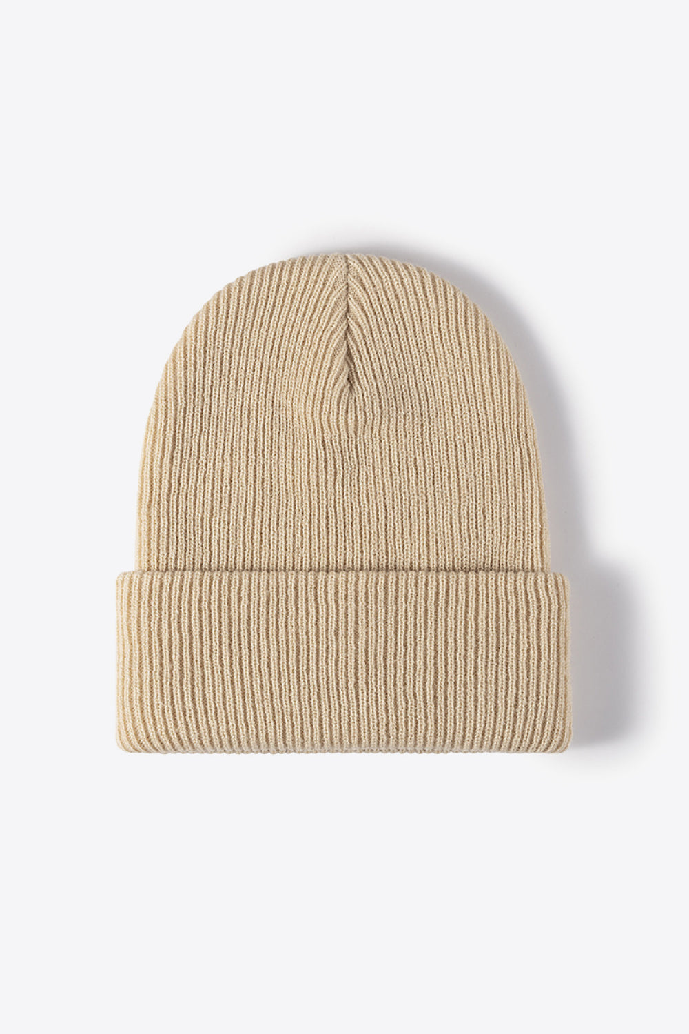 Unisex Navy Warm Winter Knit Beanie side angle photo 26