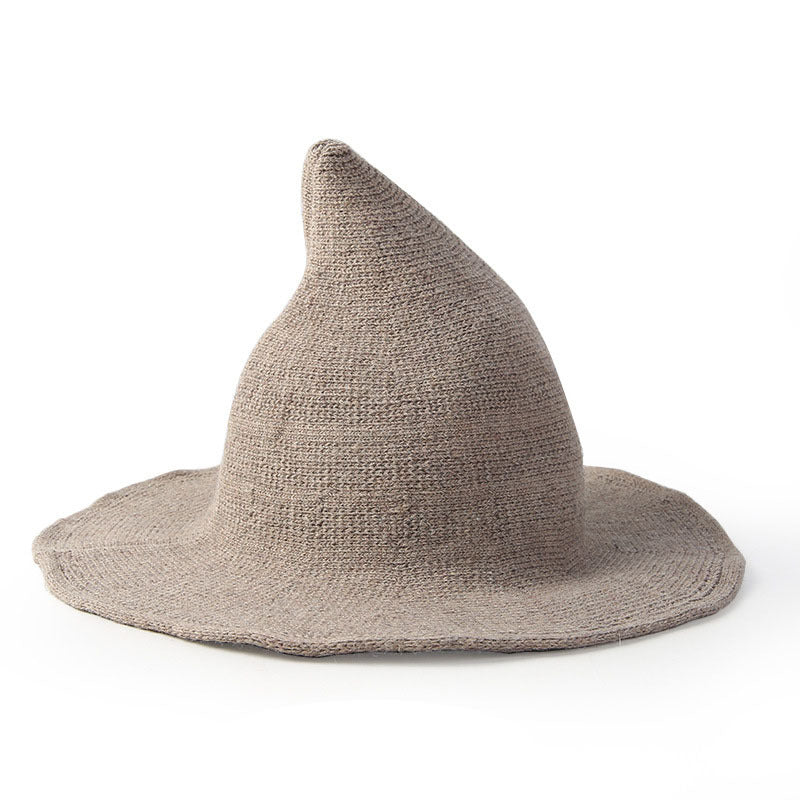 Women's Wool Halloween Witch Hat - Purple full product view