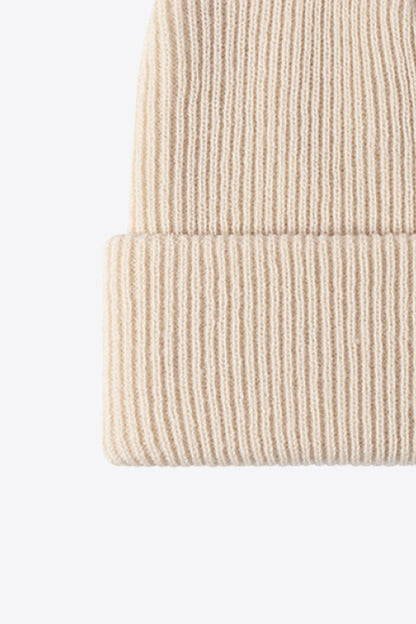 Unisex Brown Warm Winter Knit Beanie premium product angle photo 21