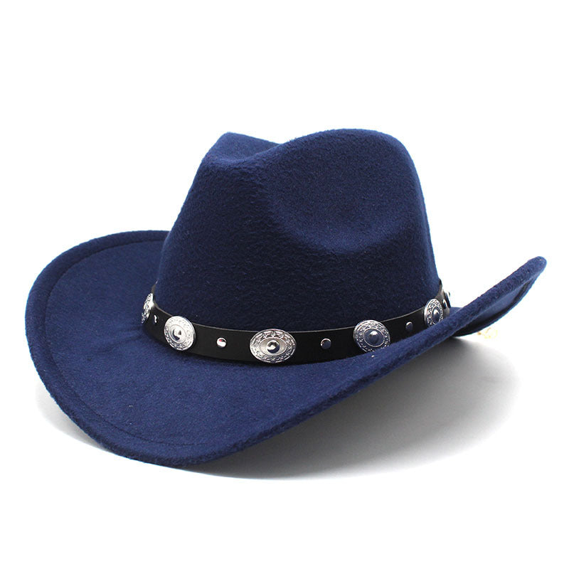 Unisex Woolen Western Cowboy Hats