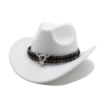Unisex western felt wide brim cowboy hat - product photo 18