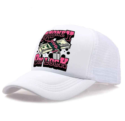 Unisex Money Graphic Mesh Trucker Cap