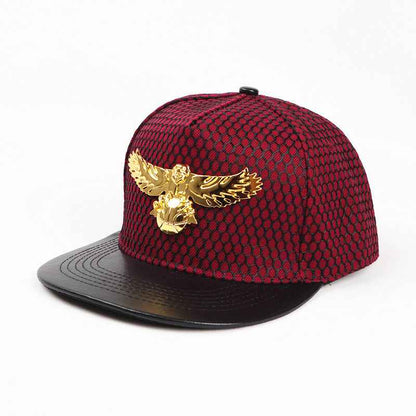 Men's Gold Eagle Mesh Snapback Cap