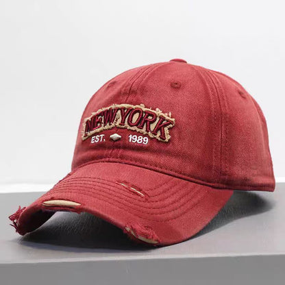 Multi color New York distressed cap collection view