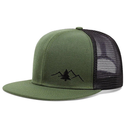 Unisex Style 02 Mountain Mesh Trucker Cap texture detail
