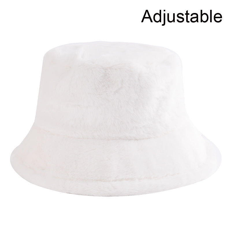 Unisex faux fur animal print bucket hat - product photo 8
