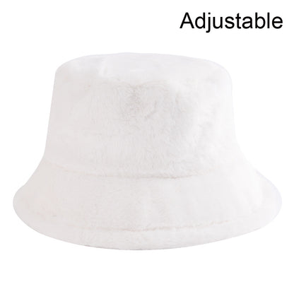 Unisex faux fur animal print bucket hat - product photo 8