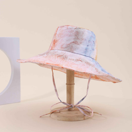 Women's Gradient Tie-Dye Wide Brim Sun Hat