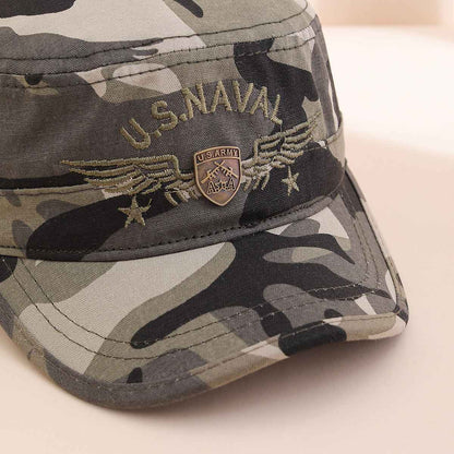 Unisex Embroidered Military Cadet Cap