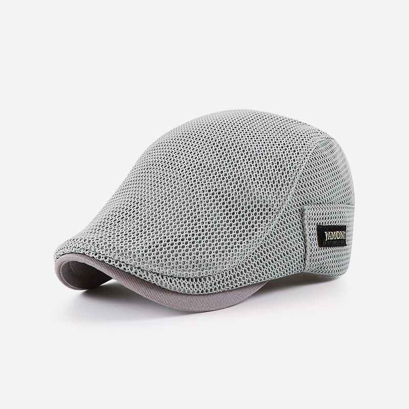 Unisex Breathable Mesh Flat Cap – Casual Ivy Hat