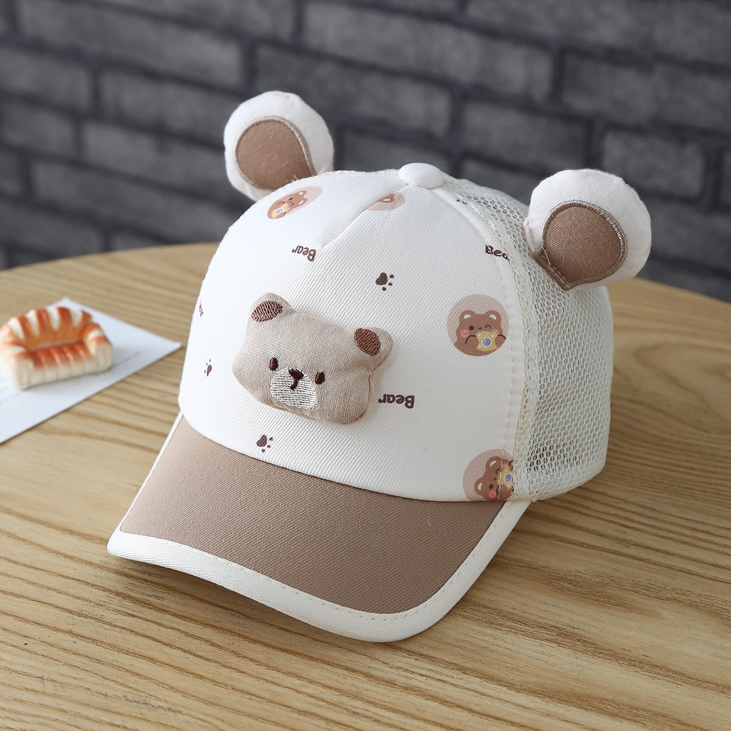 Four-color animal-ear caps for children