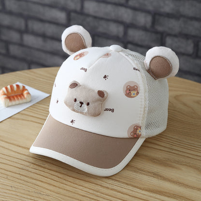 Four-color animal-ear caps for children