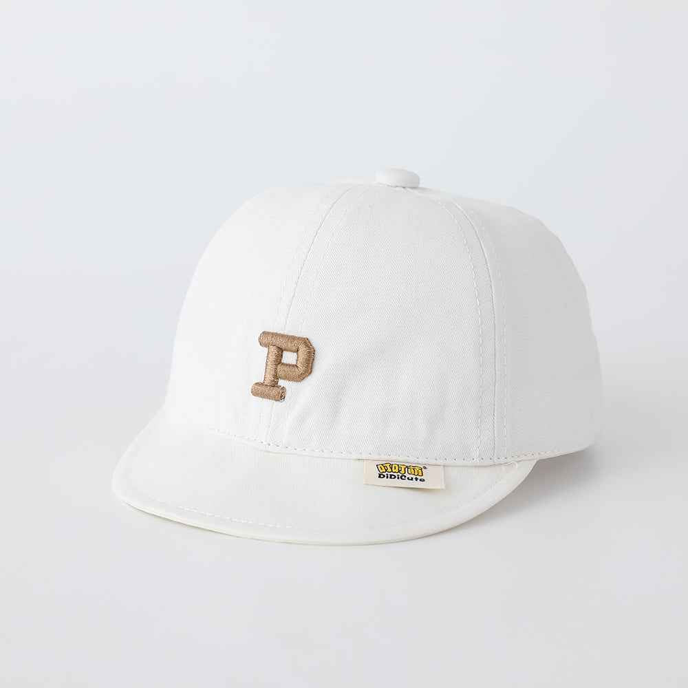 Kids Embroidered P Letter Baseball Cap