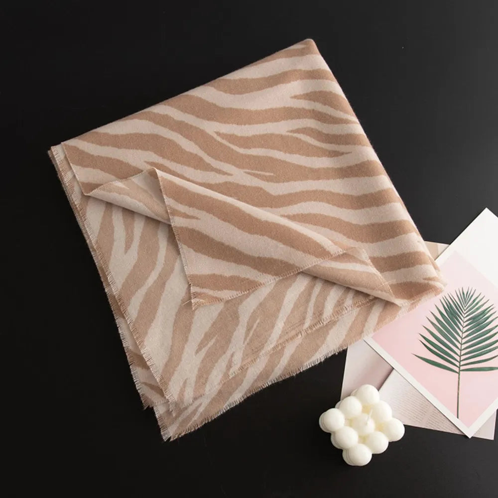Animal print lightweight scarf - product photo 4