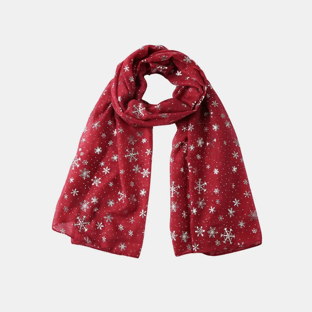 Snowflake thermal winter scarf - product photo 2
