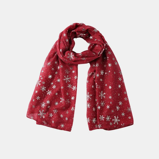 Snowflake thermal winter scarf - product photo 2