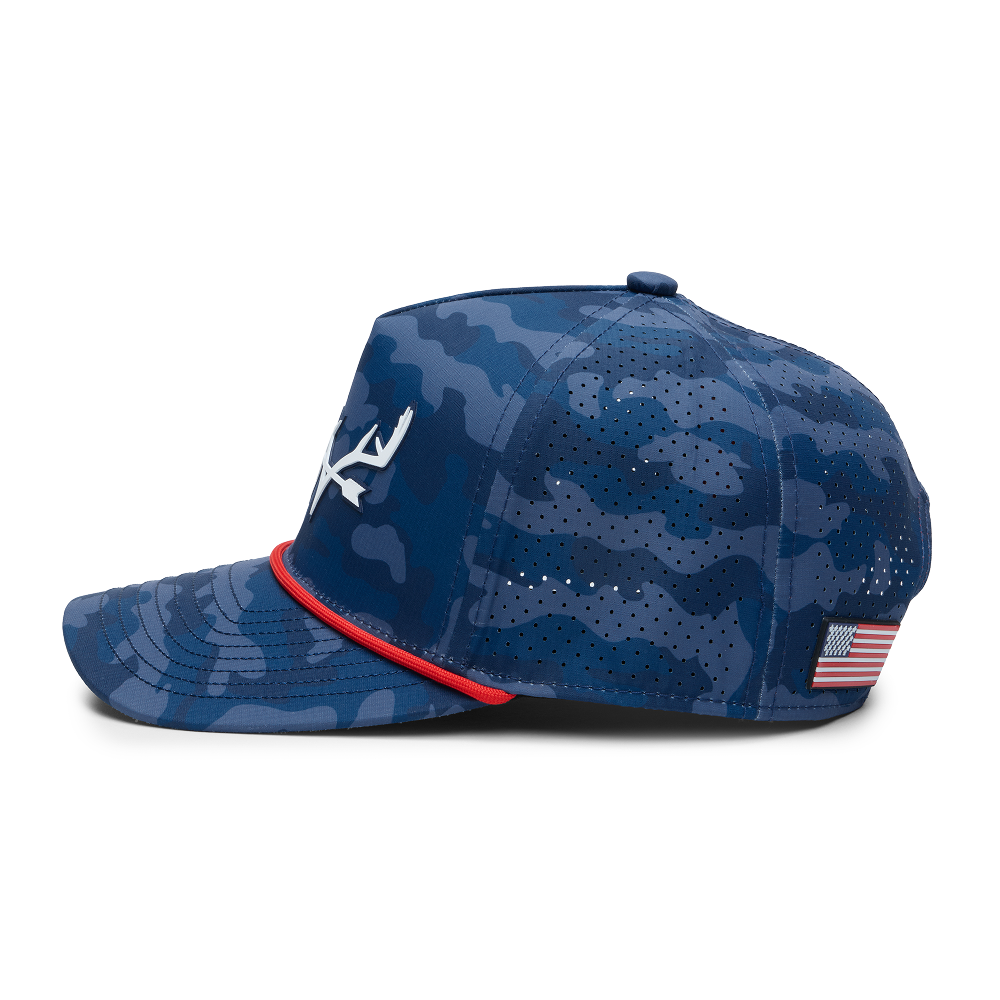 Webb Western Maverick cap, opposite side showing the perforated panels