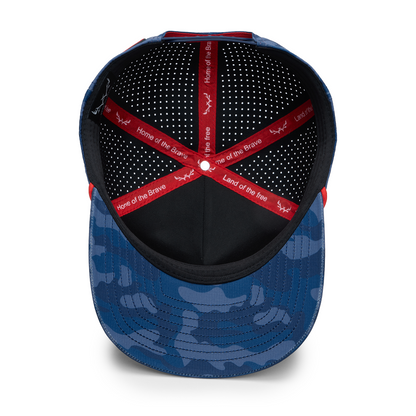 Webb Western Maverick cap, interior view showing the sweatband and crown seams